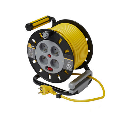 Enrouleur de bricolage Diall HO5VVF 3G1.5mm² 25m