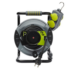 Enrouleur de chantier 30 m (27+3 m) prises déportées