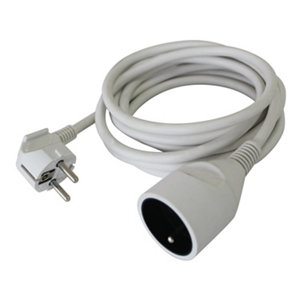 Rallonge blanche H05VVF 3 m NF 3680 W