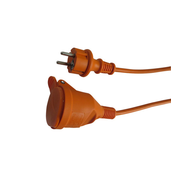 Rallonge Électrique 50 M Orange Extra Solide 3x2,5 Mm² – BX-787 Jardin, Chantier, Camping + Sécurité Enfant