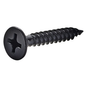 Vis plaque de plâtre noir 3,5 x 25 mm - 1 000 pièces