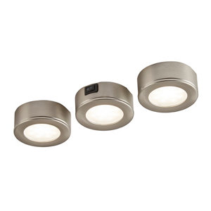 3 spots ronds esmo led int alu brosse - colours