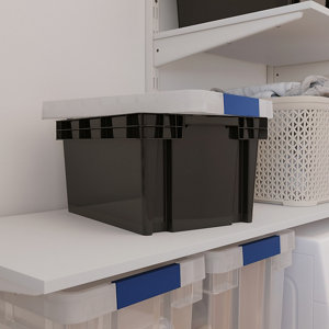 Bac de rangement gris 15 L "Xago" 