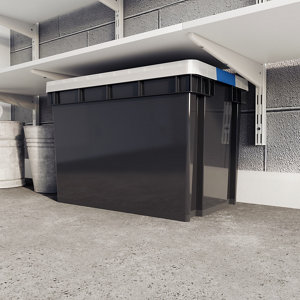 Bac de rangement gris 68 L "Xago"