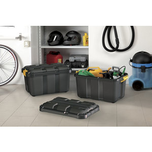 Malle noire haute résistance 49 L + couvercle « SKYDA »