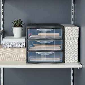 Tour de rangement grise 3 tiroirs "Kontor"