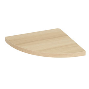 Tablette décorative d'angle Ép. 18 mm angle L. 25 cm
