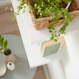 Tablette blanche Ép.38mm L. 30 cm