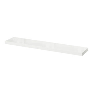 Tablette blanc gloss l. 118 cm x p. 23,5 cm - ép. 38 mm
