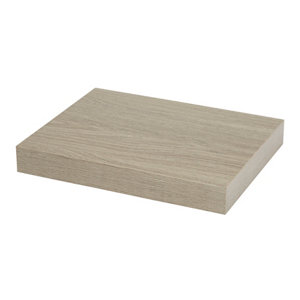 Tablette decor chene grise l. 30 cm x p. 23,5 cm - ép. 38 mm