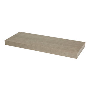Tablette decor chene grise l. 60 cm x p. 23,5 cm - ép. 38 mm