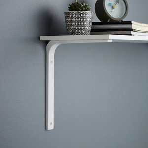 Équerre emboutie 250 x 300 mm blanc