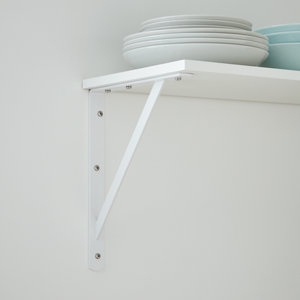 Equerre renforcee 350 x 400 blanc 35 x 40 cm