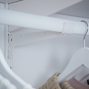 Tringle de penderie 2 m blanc