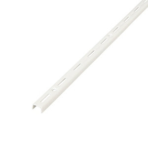 Crémaillère simple 50 cm blanc "lony" - H.495 mm x P. 12 mm x L. 18 mm
