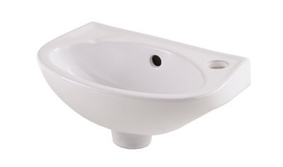 Lave mains céramique GoodHome Bori 35 cm