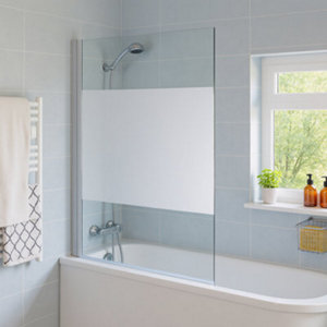 Pare-baignoire "Calera" 1 volet H. 140 x L. 85/86,5 cm