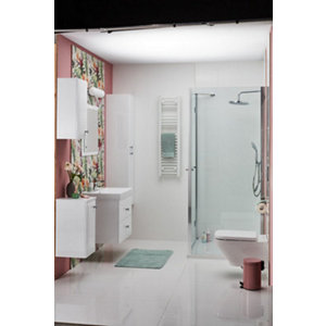 Paroi de douche latérale "Naya" l.90 cm en verre transparent