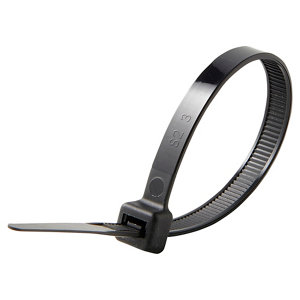 Lot de 25 colliers de fixation noir 6 x 175 mm