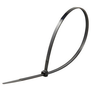 Lot de 50 colliers de fixation noir 4,8 x 350 mm