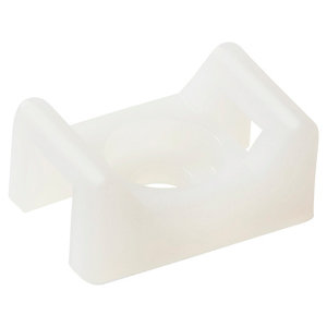 Lot de 25 embases à visser blanc - Ø 4,8 mm