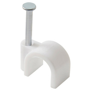 Lot de 25 attaches câble Ø 8/9 mm blanc