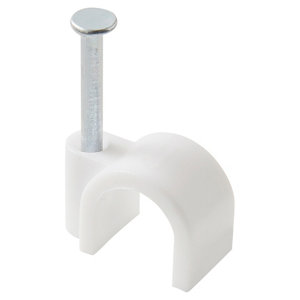 Lot de 100 attaches câble Ø 8/9 mm blanc