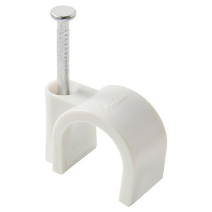 Lot de 50 attaches câble Ø 12/14 mm blanc