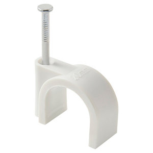 Lot de 15 attaches câble Ø 16/20 mm blanc