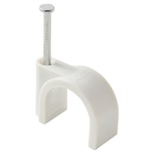 Lot de 50 attaches câble Ø 16/20 mm blanc