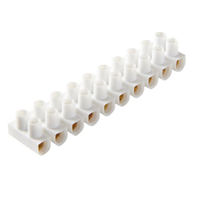 Barrette de connexion 12 X 2 entrées Diall 4 mm² /