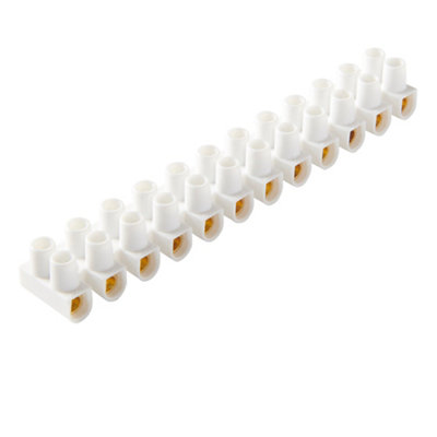Barrette de connexion 12 X 2 entrées Diall 6 mm² /