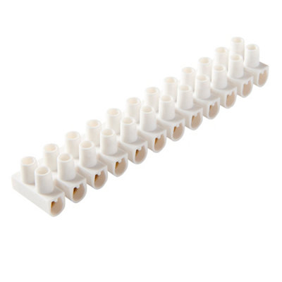 12 barettes de connexion Diall 2 entrées 10 mm² /