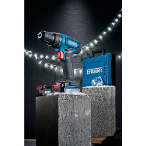 Perceuse visseuse sans fil 12 V + 2 batteries Li-ion 2 Ah - EDD12-Li-2