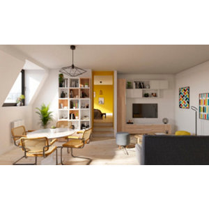 Kit dressing blanc "Pole" H. 180 x L. 120 x P. 40 cm