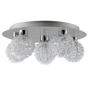 Plafonnier 6 spots métal "Caelus" H. 13,5 x Ø 34 cm