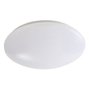 Plafonnier blanc rond LED intégrée "OPS" Ø30 cm