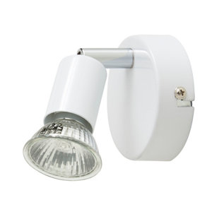 Spot métal blanc "Sasha" H. 10,5 x L. 8 cm