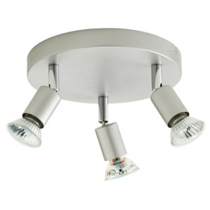 Plafonnier 3 spots silver gu10 (gui3rs)