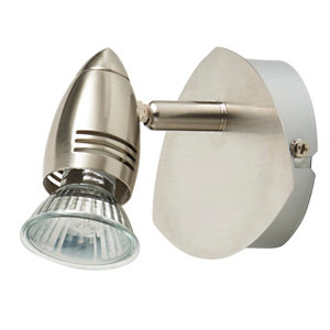 Spot métal chromé "Apsis" H. 14 x L. 13 cm