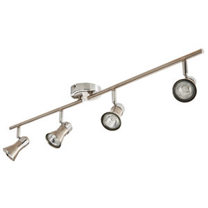 Plafonnier 4 spots gu10  métal chromé aphroditus