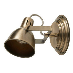 Spot métal laiton "Asterion" H. 20,5 x Ø 13 cm