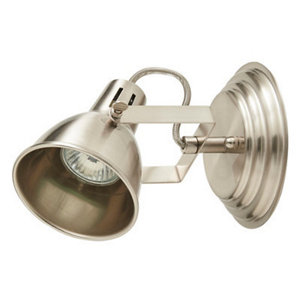 Spot 1 lumière alu brosse gu10 (asterion g111102-1s)