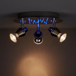Plafonnier 3 spots ceraon blanc gu10 (72267)