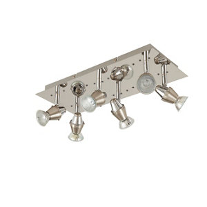 Plafonnier 6 spots ceraon blanc gu10 (72268)