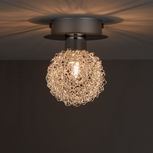 Spot métal chromé "Phaidros" H. 13 x Ø 10 cm