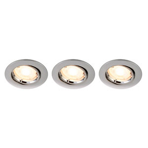 Lot de 3 spots orientables LED - Silver