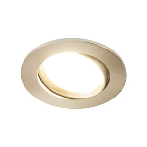 Spot orientable chrome brossé led intégrée