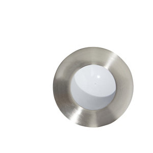 Lot de 3 spots invisibles LED intégrées chrome brossé IP20 (72265)