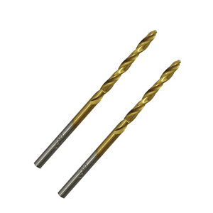 Lot de 2 foret en acier pour multi-matériaux tin, Diam. 3 x 61 mm
